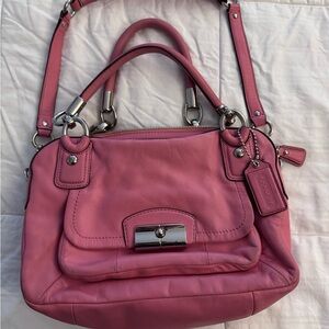 Coral Pink Coach Tote 🪸